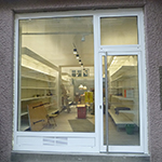 Eingangsportal für ein neues Geschäft in Wien