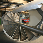 Edelstahlwendeltreppe