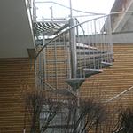 Edelstahlwendeltreppe